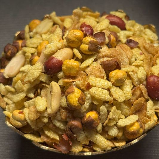 Khatta Meetha Roasted Poha Chana