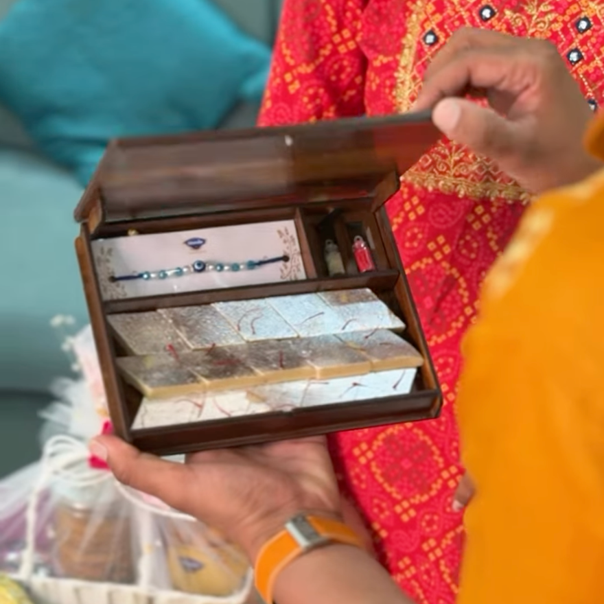 Personalized Rakhi Sweet Box
